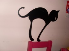 Naklejka na ścianę kot. 
