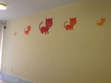 Naklejki na ścianę dla dzieci koty, kotki. 