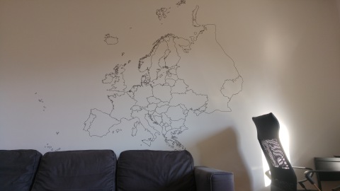 Mapa Europy w koturach