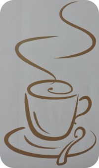 naklejka na ścianę filiżanka kawy