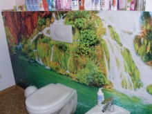 Fototapeta w łazience wodospad, woda. 