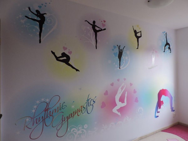 Fototapeta z fimnastyką artystyczną. 