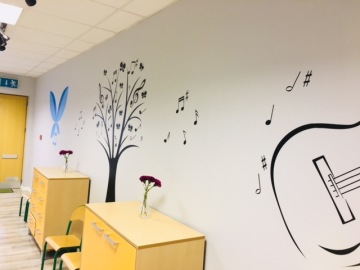 Naklejki na ścianę czarne nutki