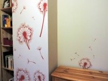 Szablony na ścianę dmuchawce, lotki. 