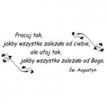 Naklejki ścienne cytat  Św. Augustyn M9