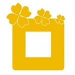 Naklejka pod włącznik z listkami czterolistnej koniczyny M28