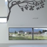 Naklejka welurowa ścienna Gałąź drzewa W20