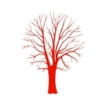 Naklejka matowa Drzewo M18