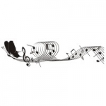 Szablon malarski Motyl z nutami S17