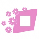 Naklejka pod włącznik z kwiatkami M53