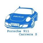 Naklejka ścienna Samochód policyjny M23