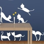 Naklejki ścienne Zestaw kotków M27