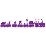 Naklejka ścienna Pociąg ze zwierzątkami M8