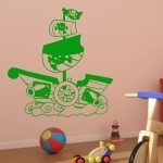 Naklejka na ścianę Statek piracki M37