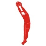 Naklejka na ścianę Siatkarz M17