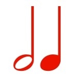 Szablon ścienny półnuta i ćwierćnuta S29