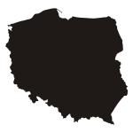 Okleina tablicowa na ścianę Mapa Polski T1
