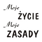 Naklejka na ścianę napis Moje życie M22