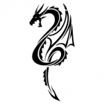 Naklejka dekoracyjna Chiński smok M2