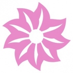 Naklejka dekoracyjna na kafelek Kwiatek K4