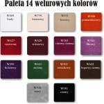 Próbka koloru welurowego