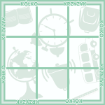 Naklejka stolikowa kółko-krzyżyk K2