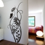 Naklejka na ścianę Motyw kwiatowy M20