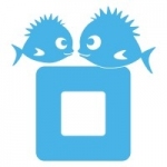 Naklejka na kontakt z rybkami M19