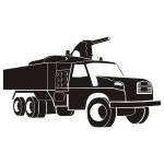 Naklejka ścienna Angielski wóz strażacki M42