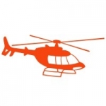 Naklejka na ścianę Helikopter M2