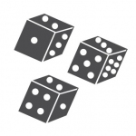 Naklejki na ścianę Kostki do gry M3