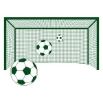 Naklejka ścienna Bramka piłkarska M2