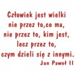 Naklejka ścienna cytat Jana Pawła II M16