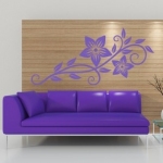 Naklejka do dekoracji salonu Kwiat M12