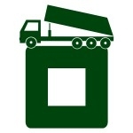 Naklejka pod włącznik welurowa ciężarówka W53