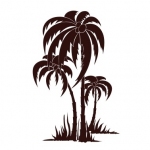 Szablony ścienne Drzewa Palmy S29