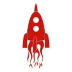 Naklejka ścienna Rakieta M25