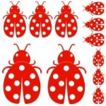 Naklejki ścienne Zestaw biedronek M1