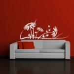 Naklejka na ścianę Kwiaty M36