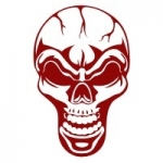 Naklejka na ścianę Czaszka M7