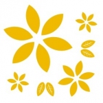 Naklejka na kafelki Kwiatki K20