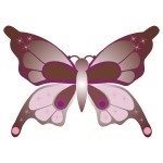 Naklejka dekoracyjna Motylek K8