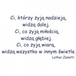 Naklejka dekoracyjna cytat Lothar Zenetti M8