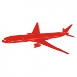 Naklejka dekoracyjna Samolot pasażerski M12