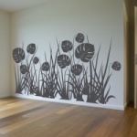 Welurowa naklejka na ścianę Łąka W7