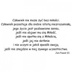 Naklejka ścienna cytat Jan Paweł II M14