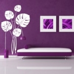 Naklejka ścienna Liście Monstery M39