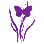 Naklejka na ścianę Motyl w trawie M47