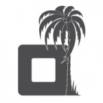 Naklejka pod włącznik z palmą M72