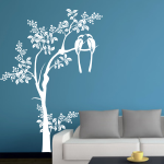 Naklejka na ścianę Drzewo z ptaszkami M44
